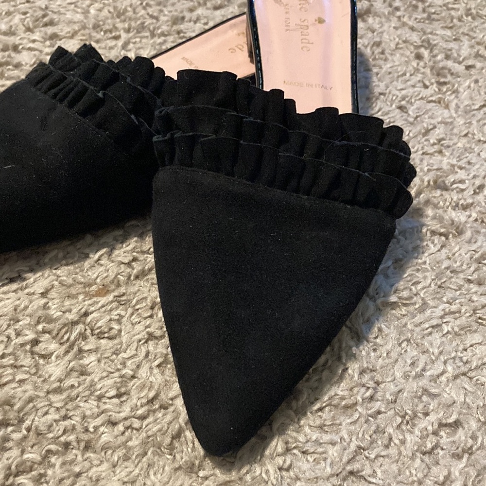 Kate Spade Ruffle Mules 7.5 - Picture 2 of 4